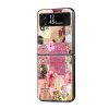 Pink Petals Faith Samsung Z Flip Glass Case
