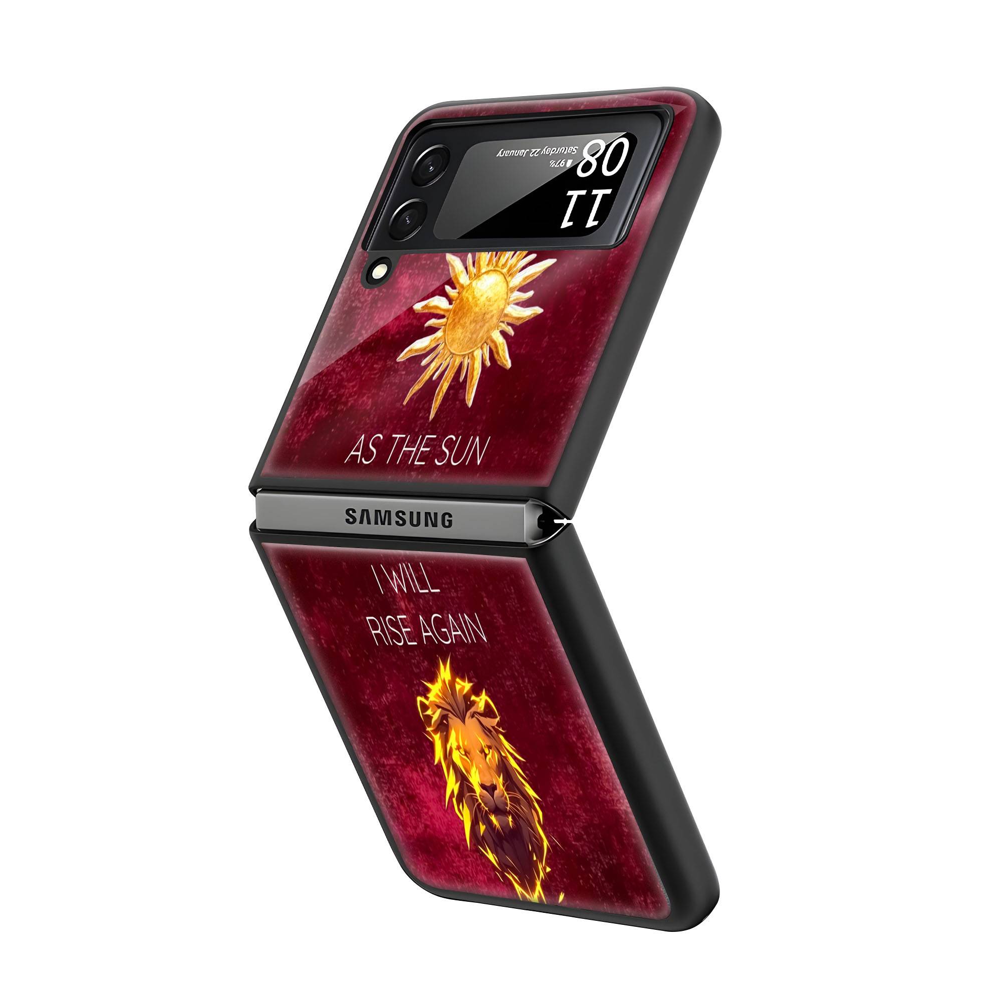 Rise Again Samsung Z Flip Glass Case - Image 2