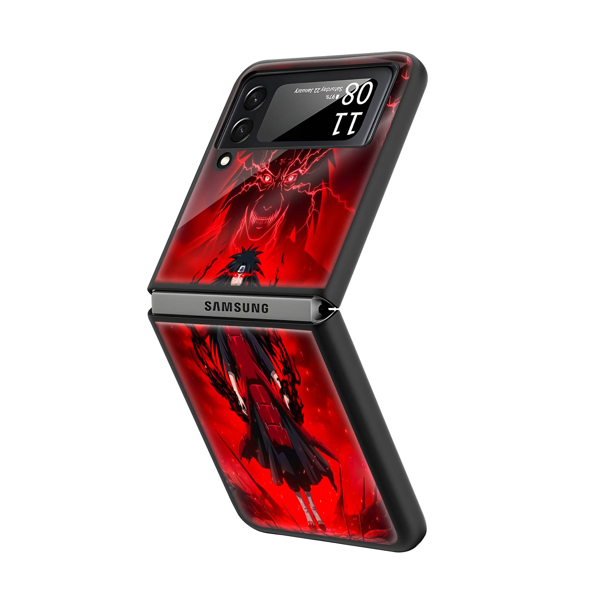 Madara Uchiha Samsung Z Flip Glass Case - Image 2