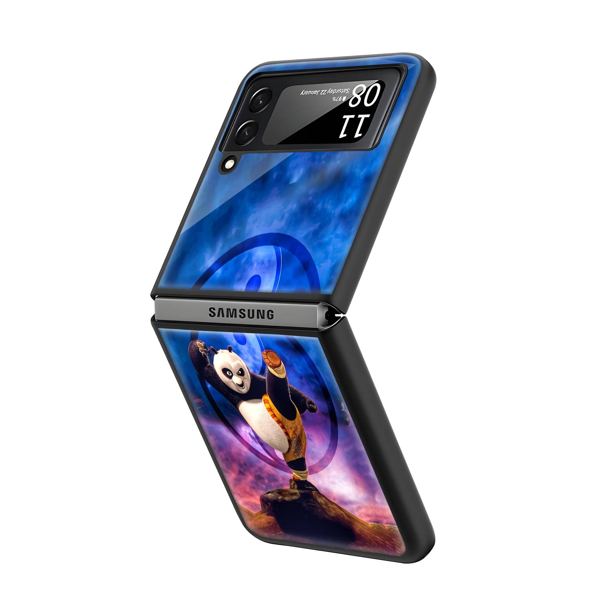 Kung Fu Panda Samsung Z Flip Glass Case - Image 2