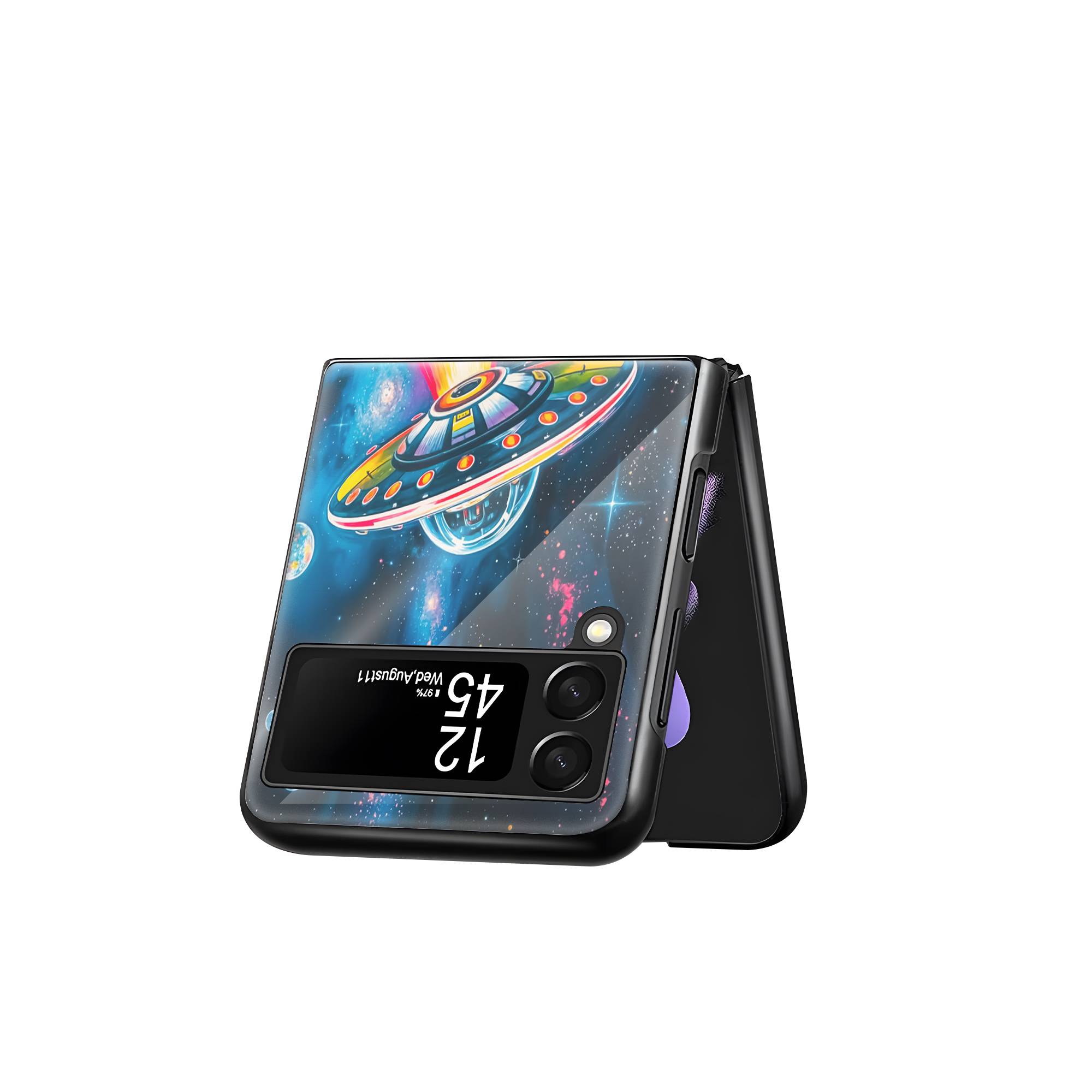 UFO Samsung Z Flip Glass Case - Image 3