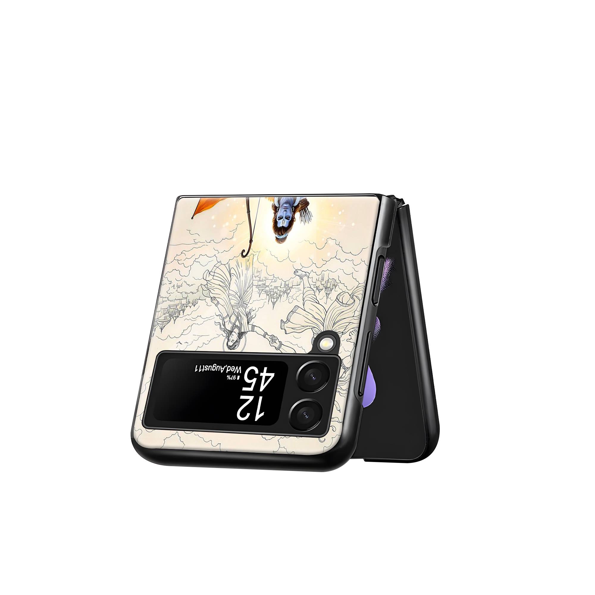 Ram Setu Samsung Z Flip Glass Case - Image 3