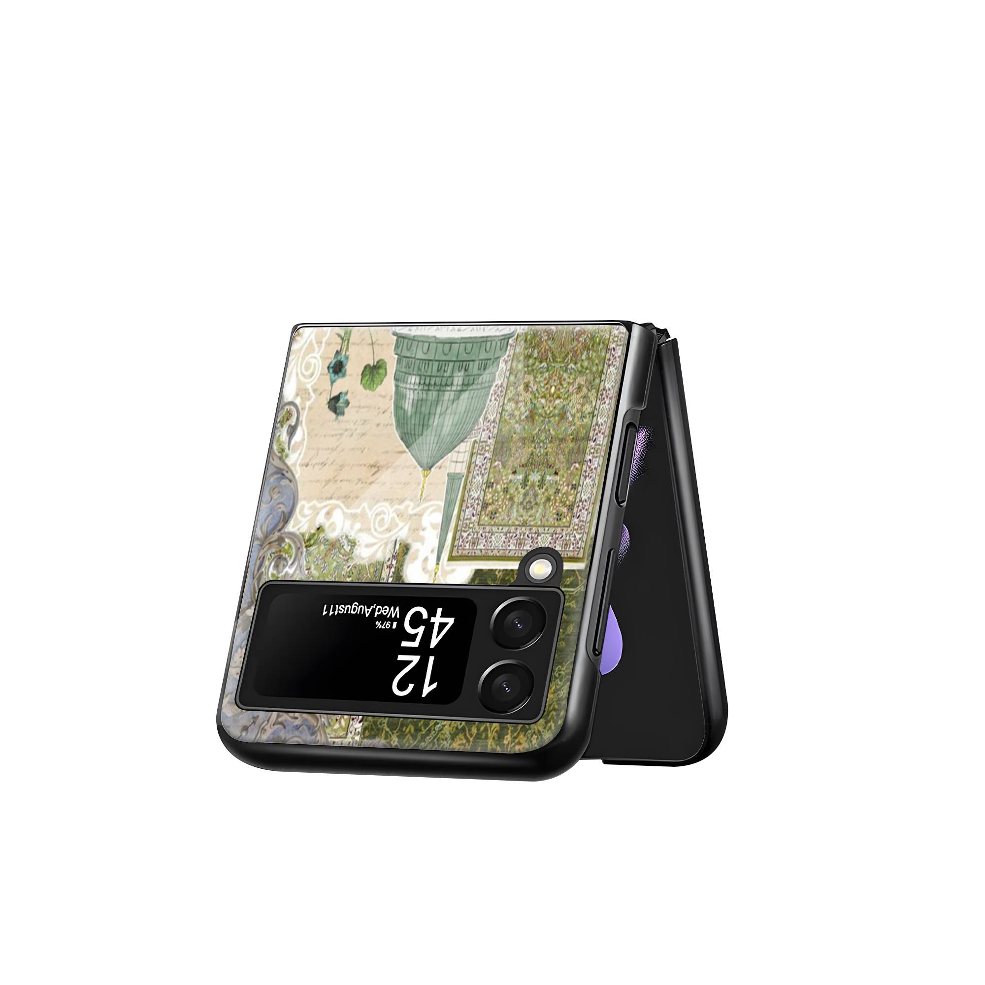 Persian Maximalism Samsung Z Flip Glass Case - Image 3