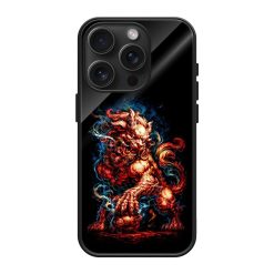 Fire Lion Glass Case