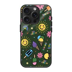 Ice Cream Pattern Glass Case