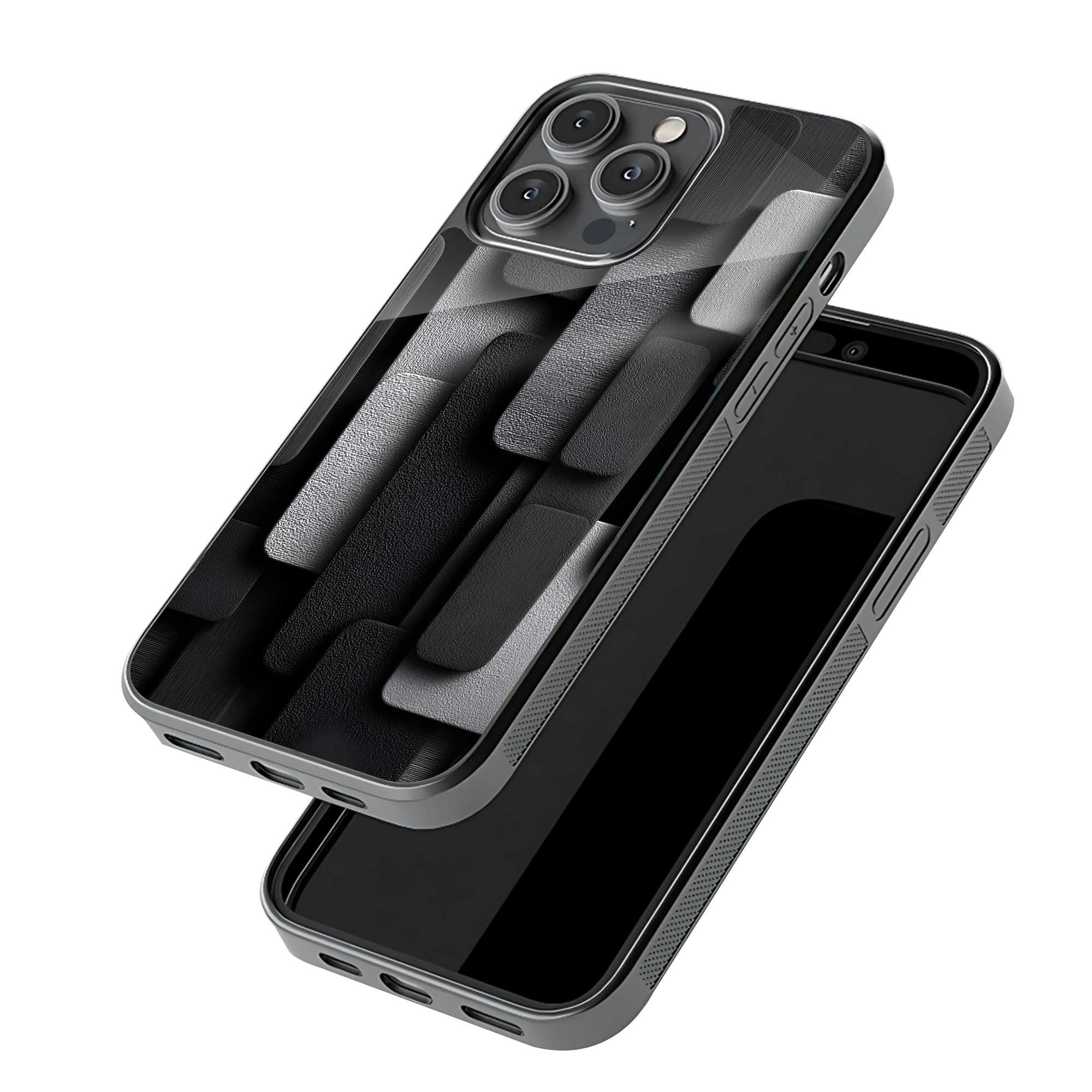 Black Texture Glass Case - Image 3