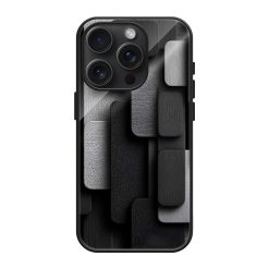 Black Texture Glass Case