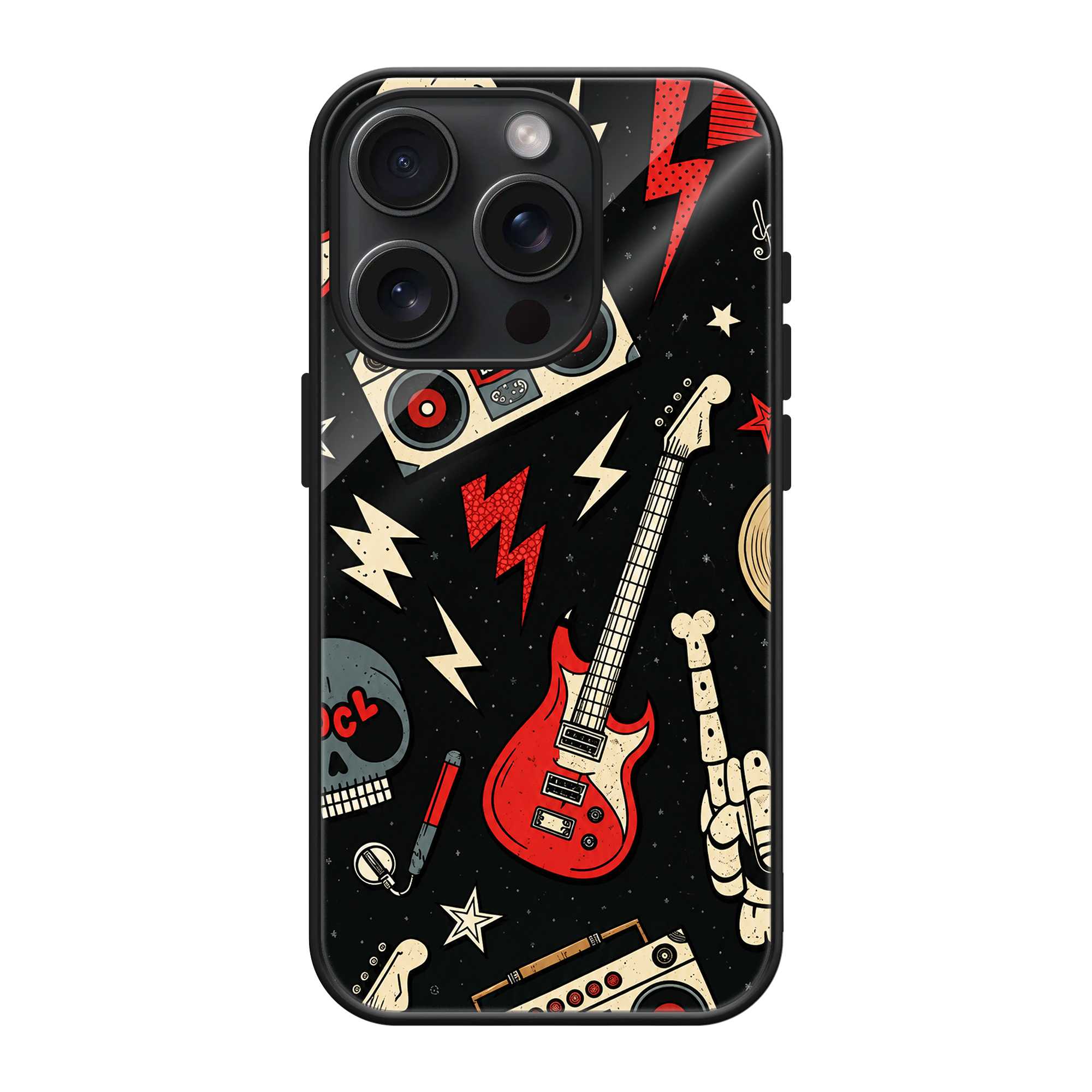 Rock And Roll Glass Case